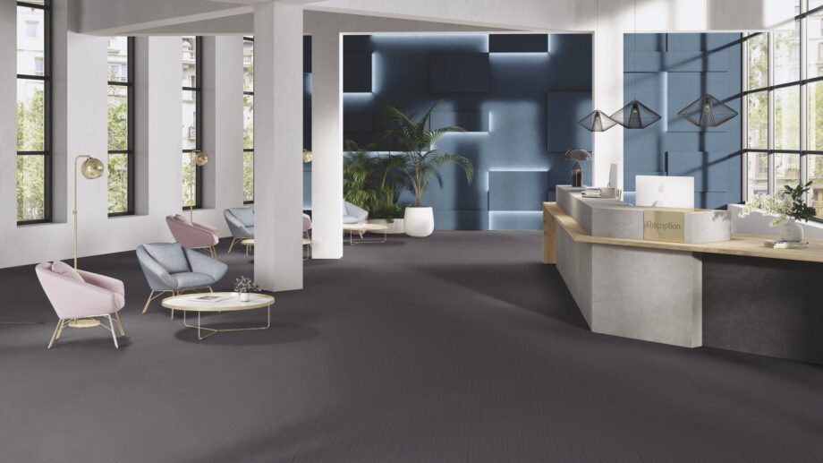 Linoleum floor Gerflor Lino Art Flow 0083 Light Grey – 5