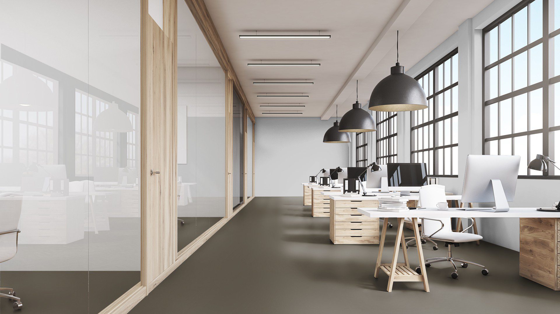 Linoleum floor Gerflor Lino Art Metallic 0072 Olive Green – 5