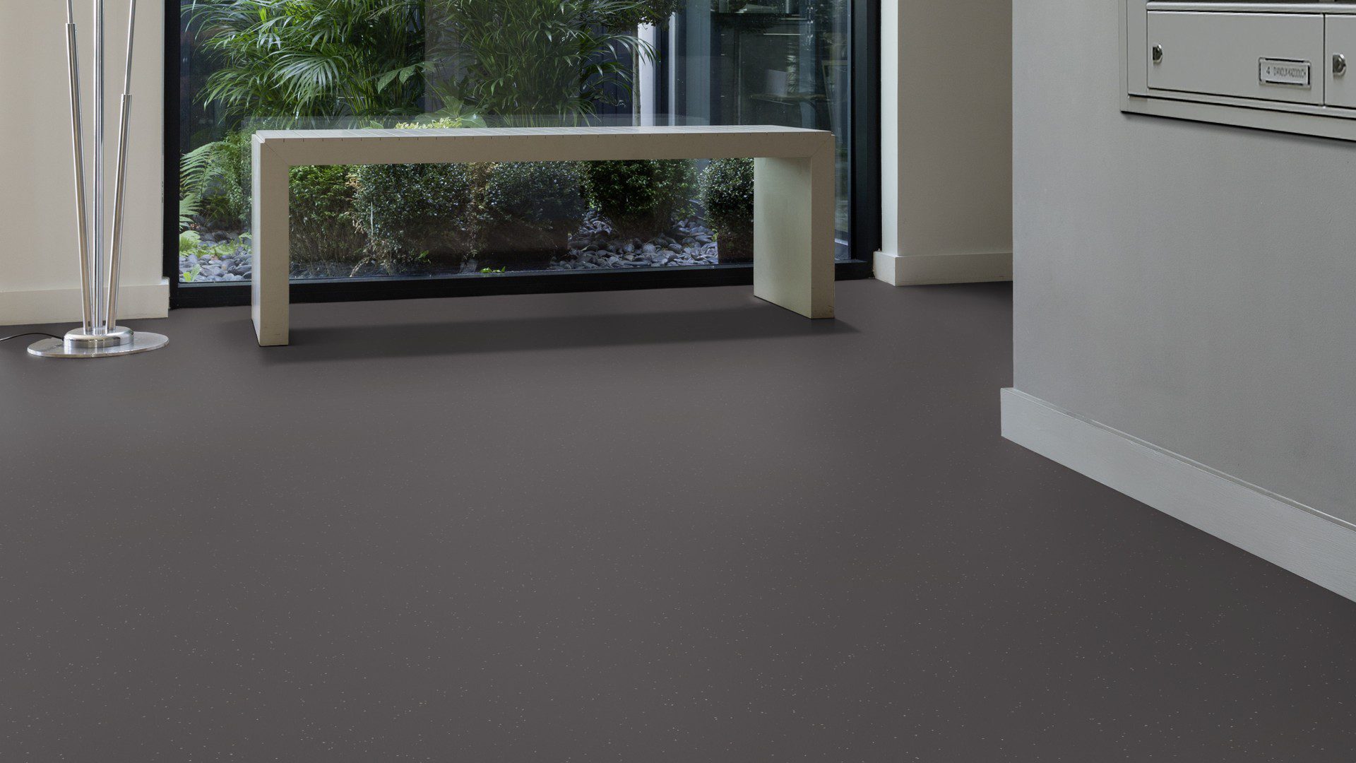 Linoleum floor Gerflor Lino Art Metallic 0083 Alumino Light Grey – 3