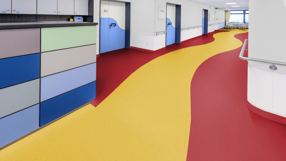 Linoleum floor Gerflor Lino Art Star 0015 Glaring Red – 3