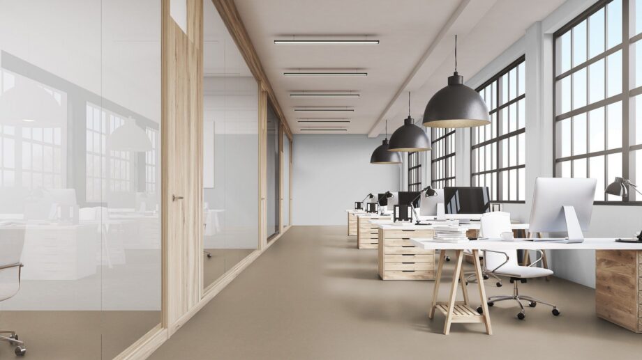 Linoleum floor Gerflor Lino Art Urban 0550 Beton Soft Grey – 3