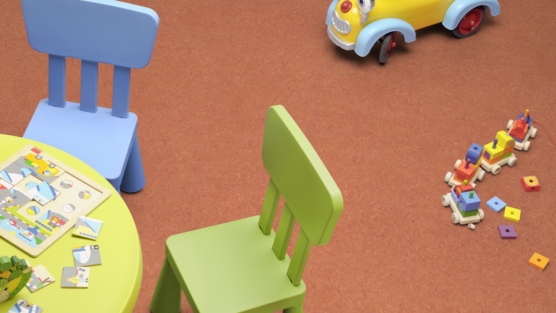 Linoleum floor Gerflor Marmorette 0019 Sunset Orange – 4