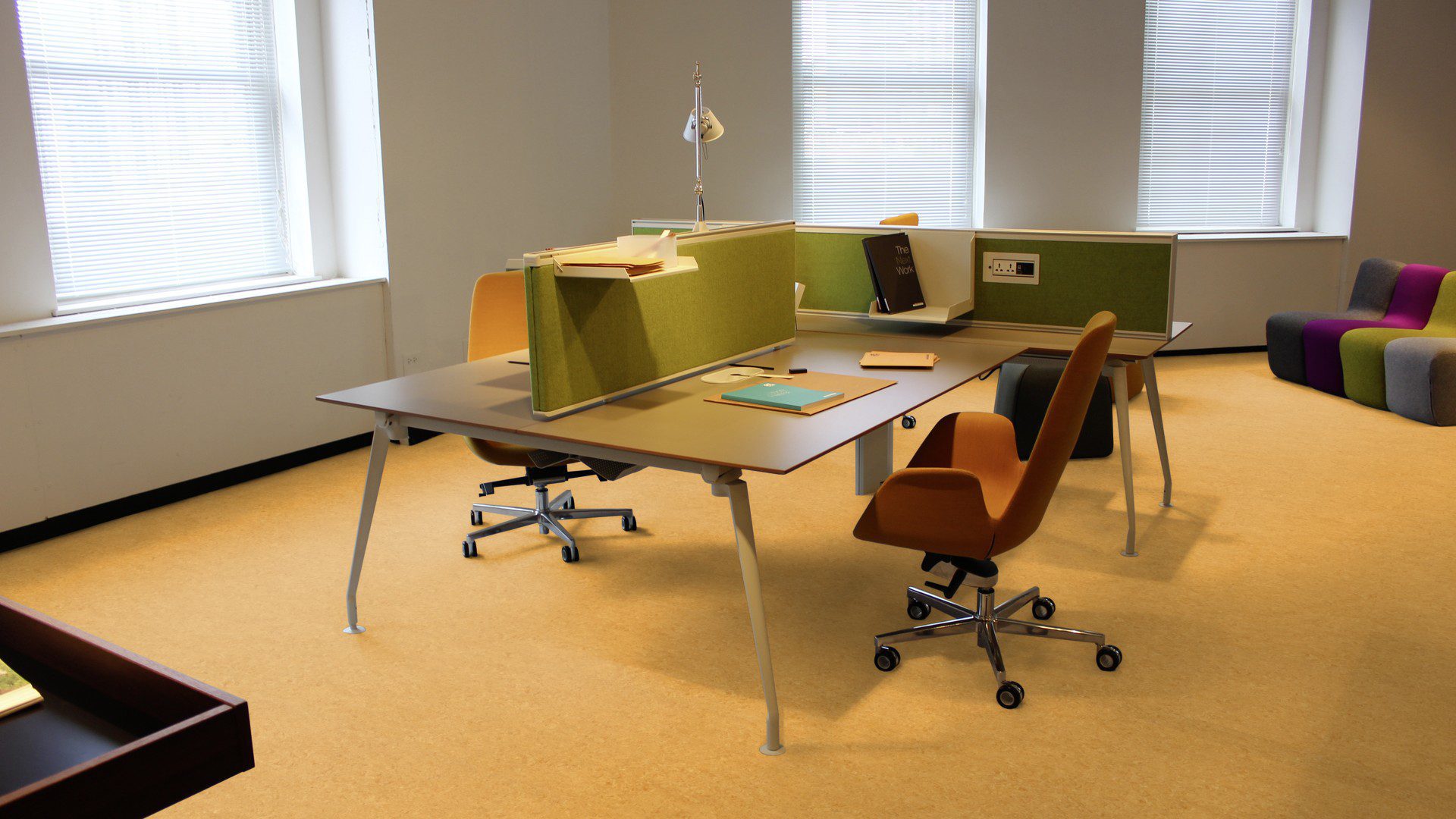 Linoleum floor Gerflor Marmorette 0072 Golden Yellow – 3
