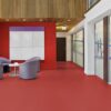 Linoleum floor Gerflor Uni Walton 0010 Pompeji Red – view 2 Linoleum floor Gerflor Uni Walton 0010 Pompeji Red – 2