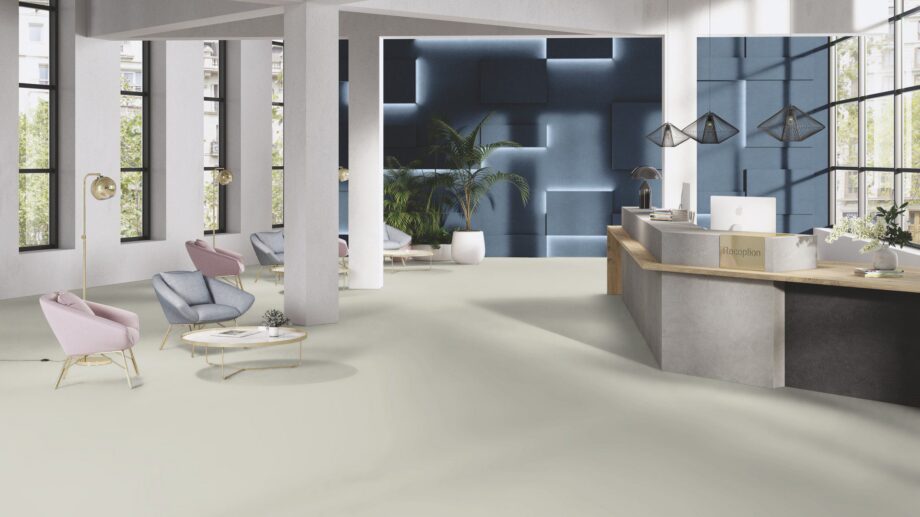 Linoleum floor Gerflor Uni Walton 0059 Frost Grey – 3