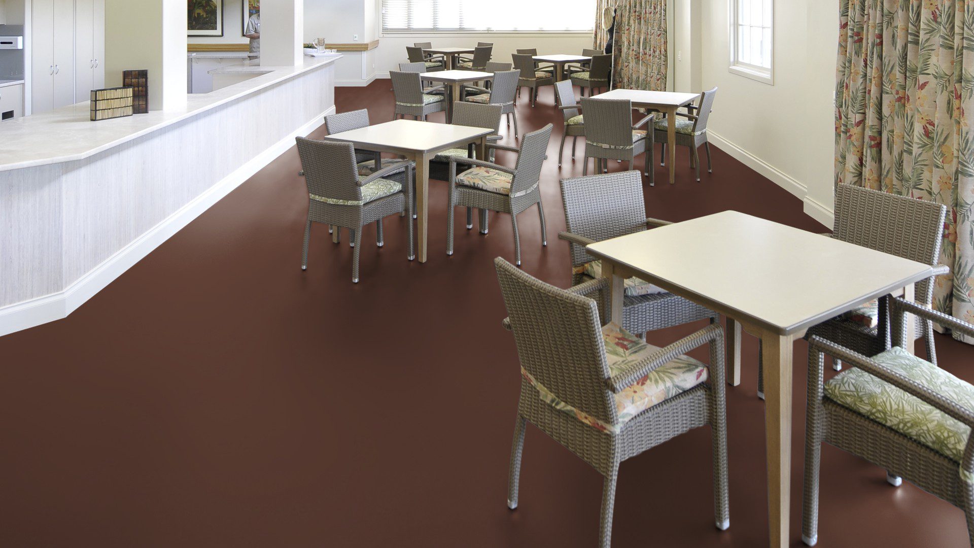 Linoleum floor Gerflor Uni Walton 0060 Deep Brown – 4