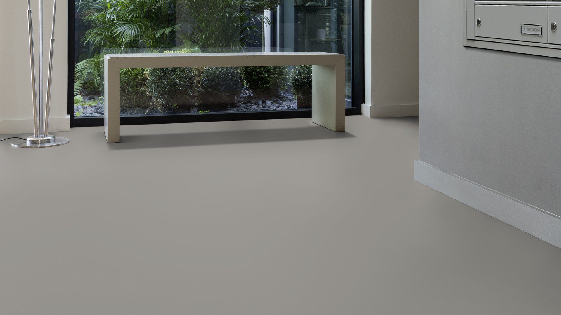 Linoleum floor Gerflor Uni Walton 0081 Nickel Grey – 2
