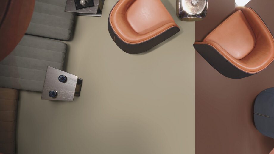 Linoleum floor Gerflor Uni Walton 0085 Warm Concrete Grey – 3