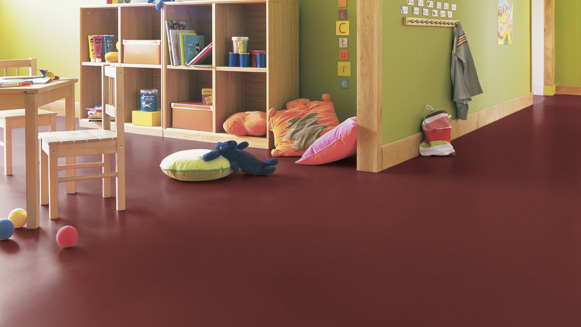 Linoleum floor Gerflor Uni Walton 0088 Chestnut – 2