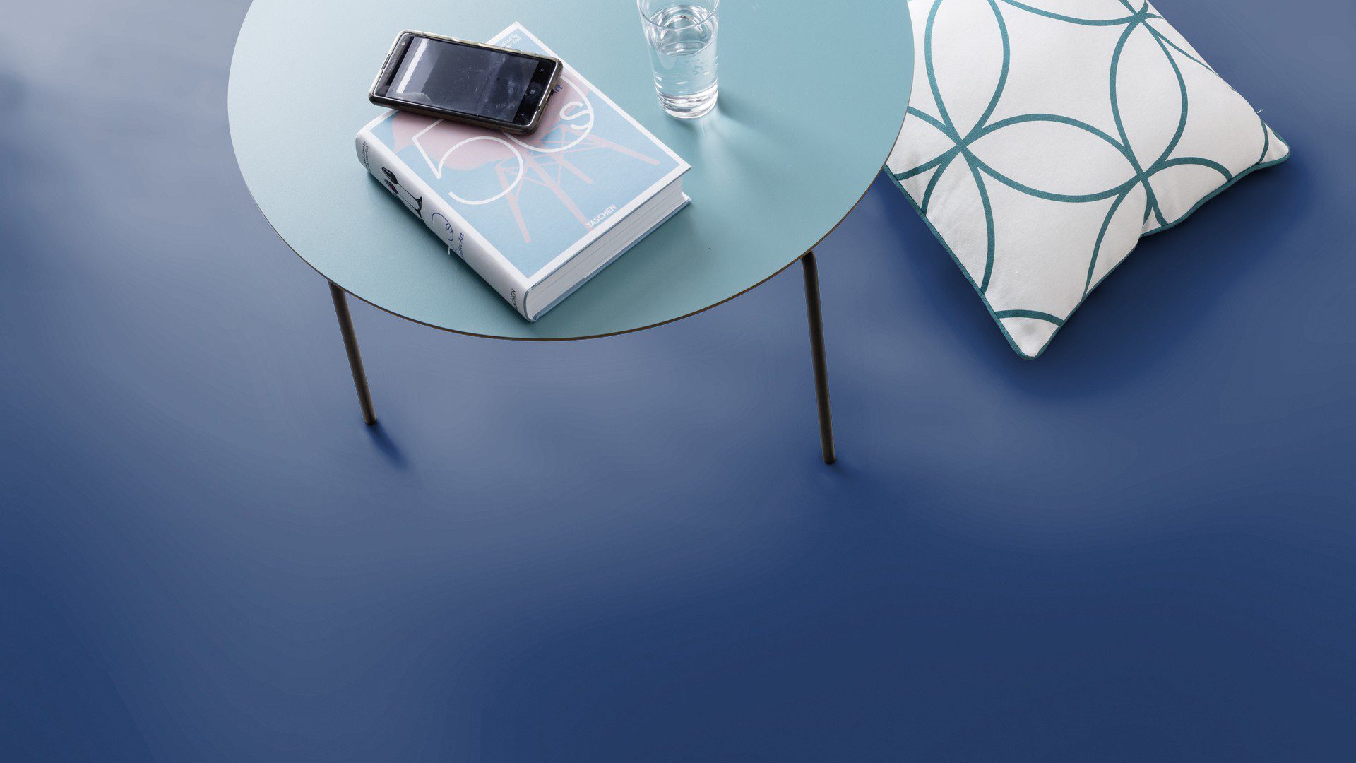 Linoleum floor Gerflor Uni Walton 0100 Ocean Blue – 2