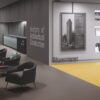 Linoleum Lino Art Urban Acoustic Plus 19 dB 0553 Dark Concrete Grey – 3