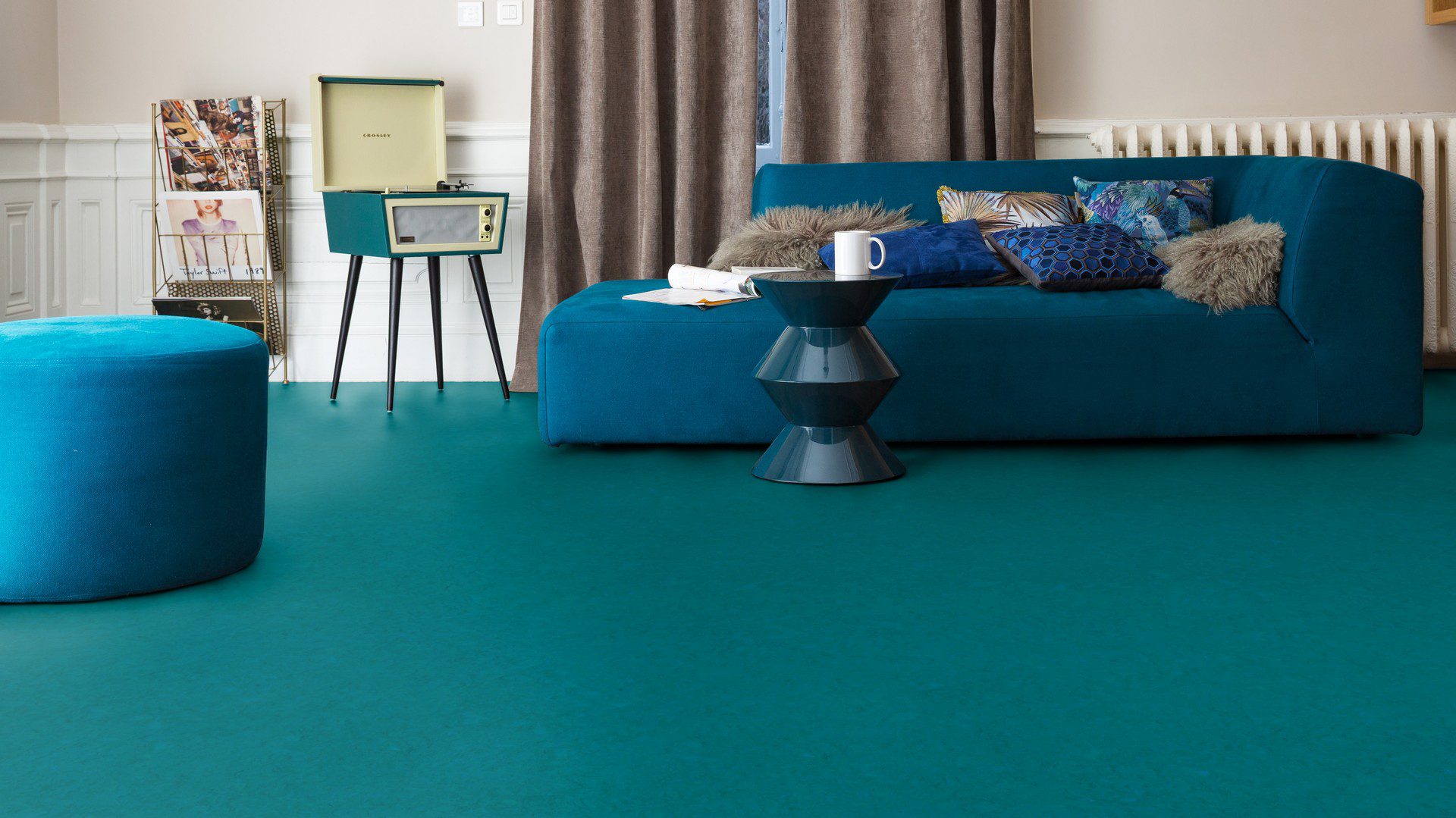 Linoleum Marmorette Acoustic Plus 19 dB 0129 Curacao Petrol – 3
