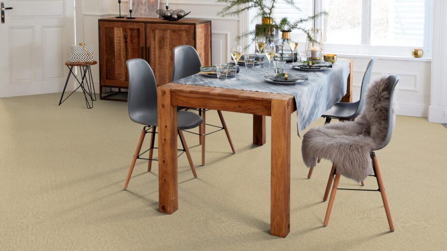 Carpet flooring from cashmere goat wool Tretford Interland 611 Pear