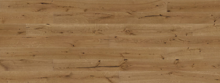 Parquet Oak, Medio Azores, 1-strip, beveled, stained, brushed, natural oil