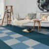 Carpets Tretford Interland 567 Lagoon Blue – view 3 Carpets Tretford Interland 567 Lagoon Blue – 3