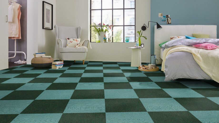 Carpet flooring Tretford Interland 565 Evergreen – view 3 Carpet flooring Tretford Interland 565 Evergreen – 3