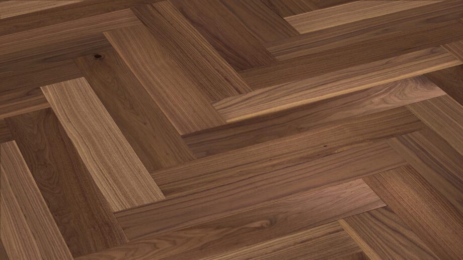 Herringbone flooring  Amerikkalainen pähkinäMeister PS500 American Walnut Lively brushed, matt lacquered – 3