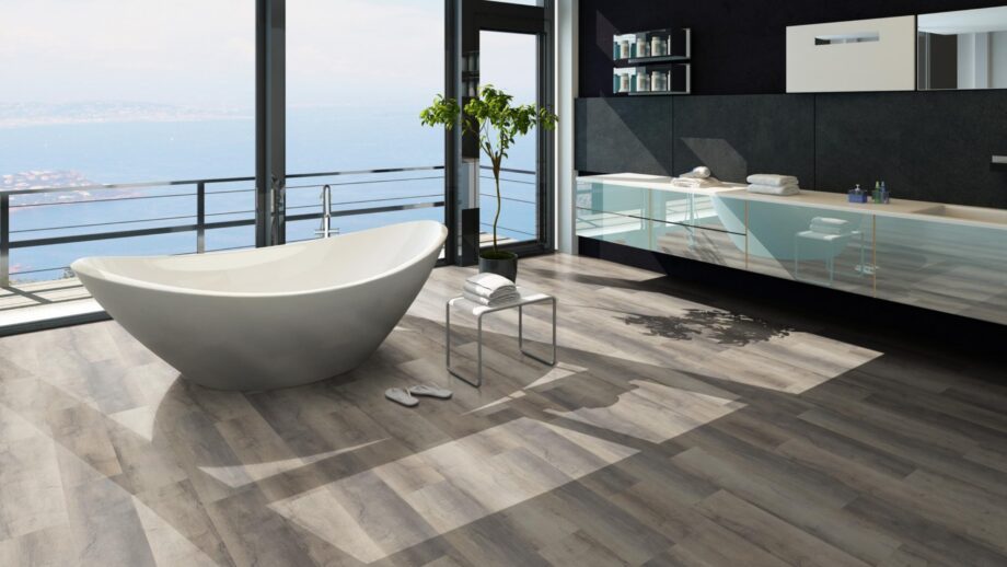 SPC tile floor Traffic Mars with integrated underlay – 2