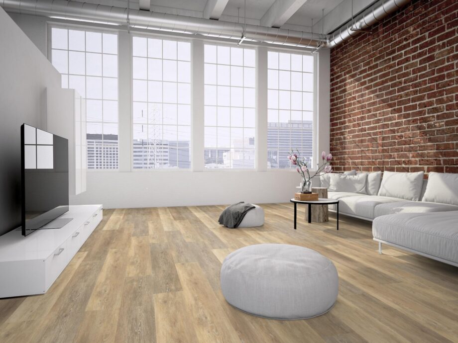 SPC tile floor Traffic Luna with integrated underlay – 7