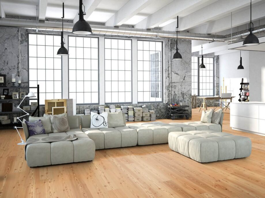 Parquet floor Siberian Larch Rustical 1-strip beveled brushed oiled – 19