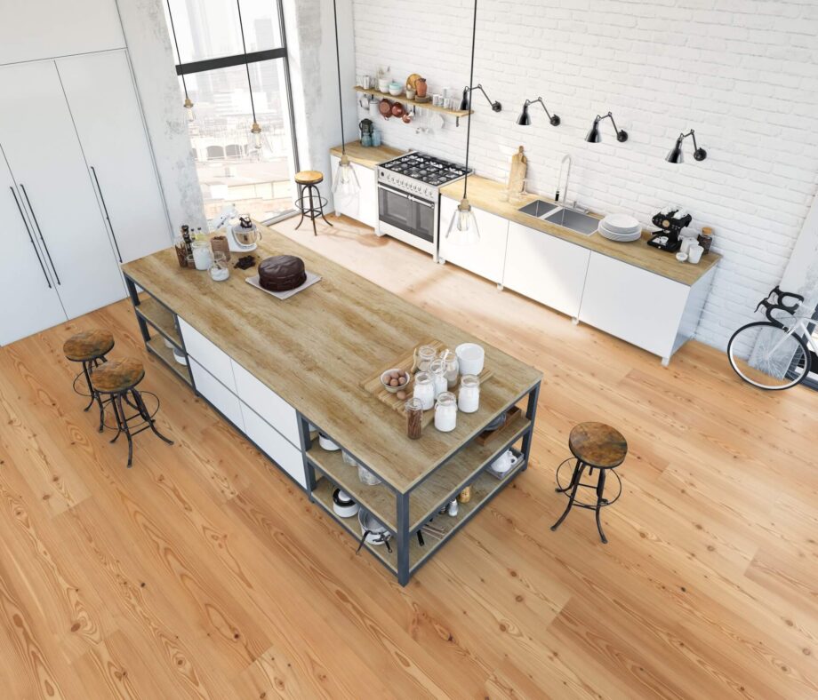 Parquet floor Siberian Larch Rustical 1-strip beveled brushed oiled – 8