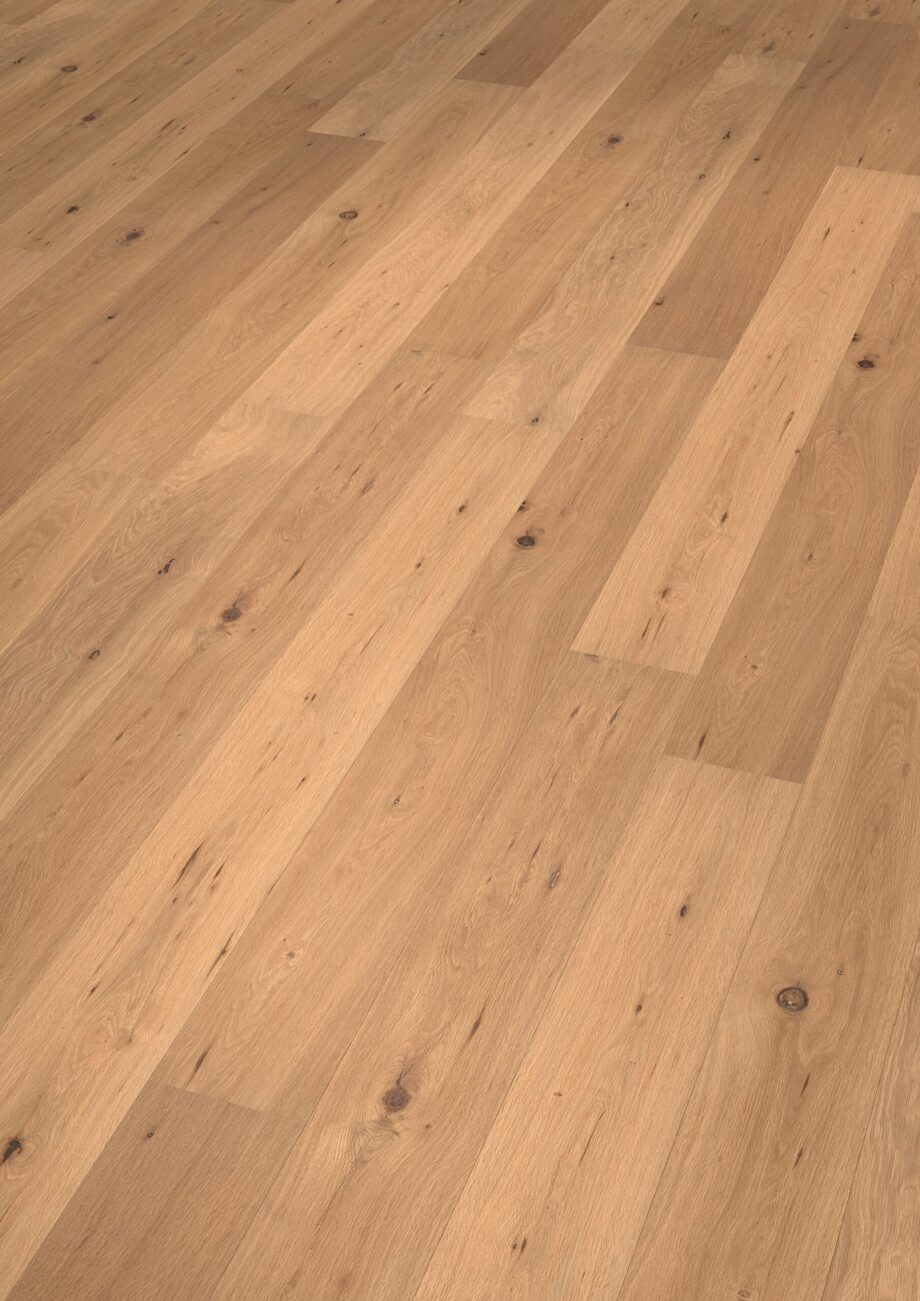 Parquet Oak Rustical 1-strip beveled brushed oiled 189mm