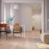 Parquet Oak Rustical 1-strip beveled brushed white oiled 148mm – 11