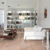 Parquet Oak Rustical 1-strip beveled brushed white oiled 148mm – 12