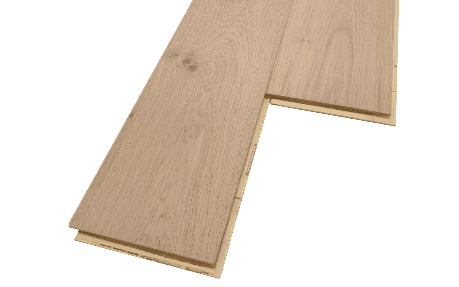 Parquet Oak Rustical 1-strip beveled brushed white oiled 148mm – 3