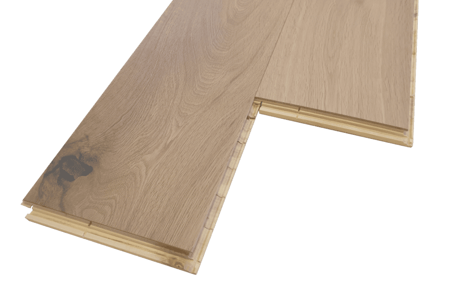Parquet Oak Rustical 1-strip beveled brushed white oiled 189mm – 3