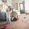 Parquet Oak Rustical 1-strip beveled brushed white oiled 189mm – 6