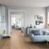 Wooden Parquet Oak Trinity Rustical beveled brushed white oiled 305mm – 8