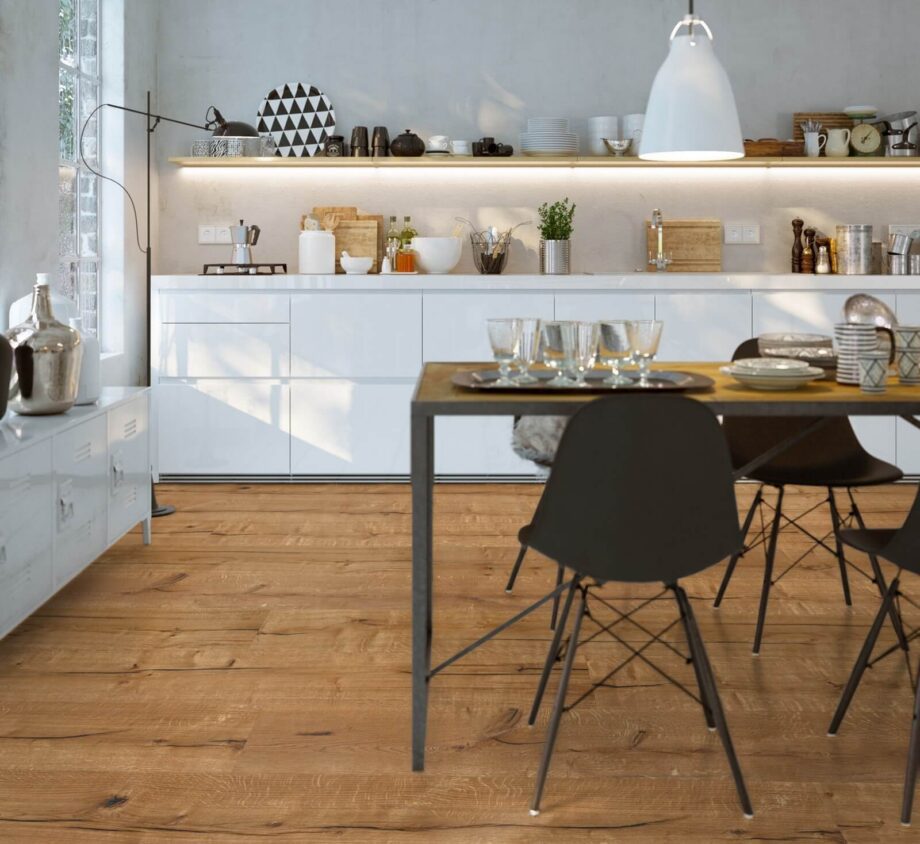 Parquet Trinity Oak Rustik 1-strip beveled deep brushed oiled 305mm – 7