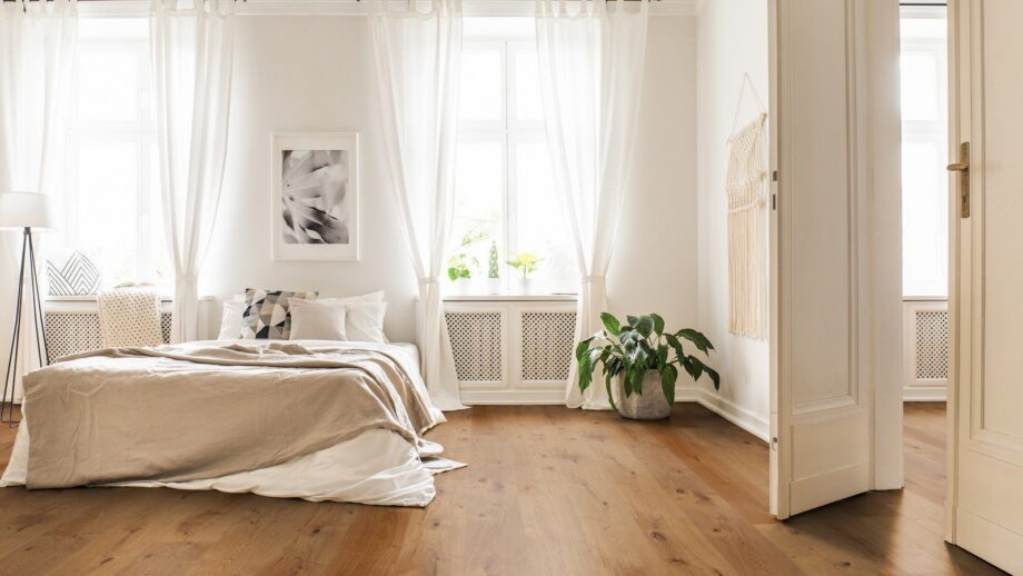 Parquet Trinity Oak Rustical 1-strip beveled brushed oiled – 11