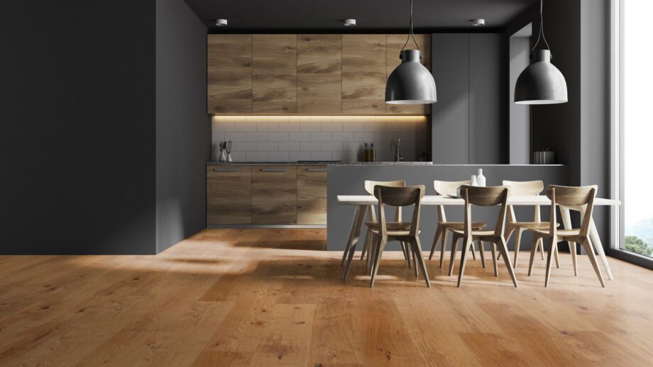 Parquet Trinity Oak Rustical 1-strip beveled brushed oiled – 14