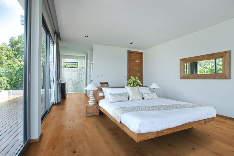 Parquet Trinity Oak Rustical 1-strip beveled brushed oiled – 7