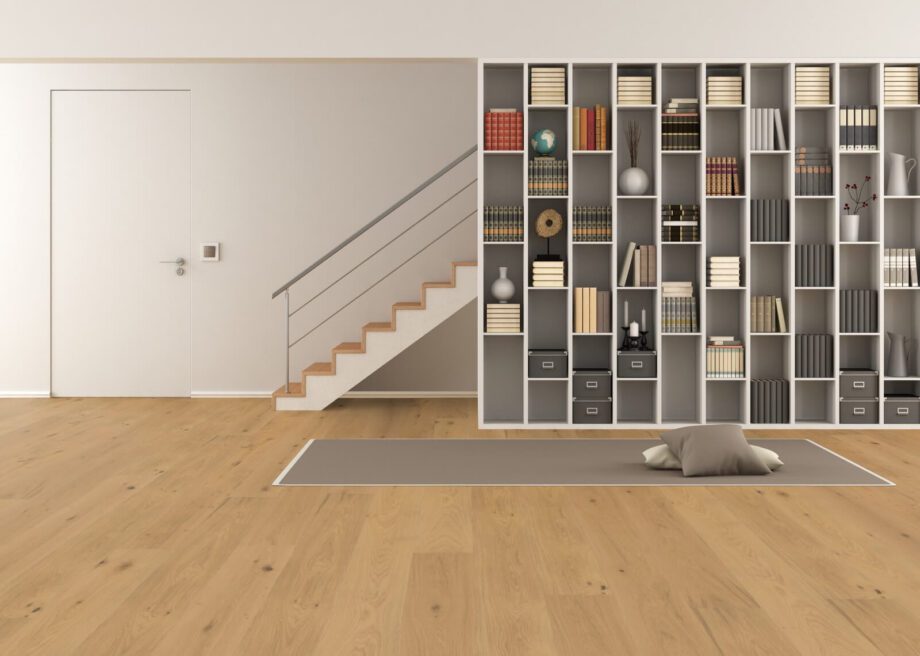 Parquet Trinity Oak Rustical 1-strip beveled brushed light white oiled – 6