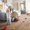 Parquet Trinity Oak Rustical 1-strip beveled brushed raw oiled 305mm – 11