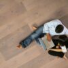 Parquet Trinity Oak Rustical 1-strip beveled brushed white oiled – 10