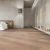 Parquet Trinity Oak Rustical 1-strip beveled brushed white oiled – 12