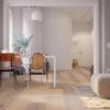 Parquet Trinity Oak Rustical 1-strip beveled brushed white oiled – 7