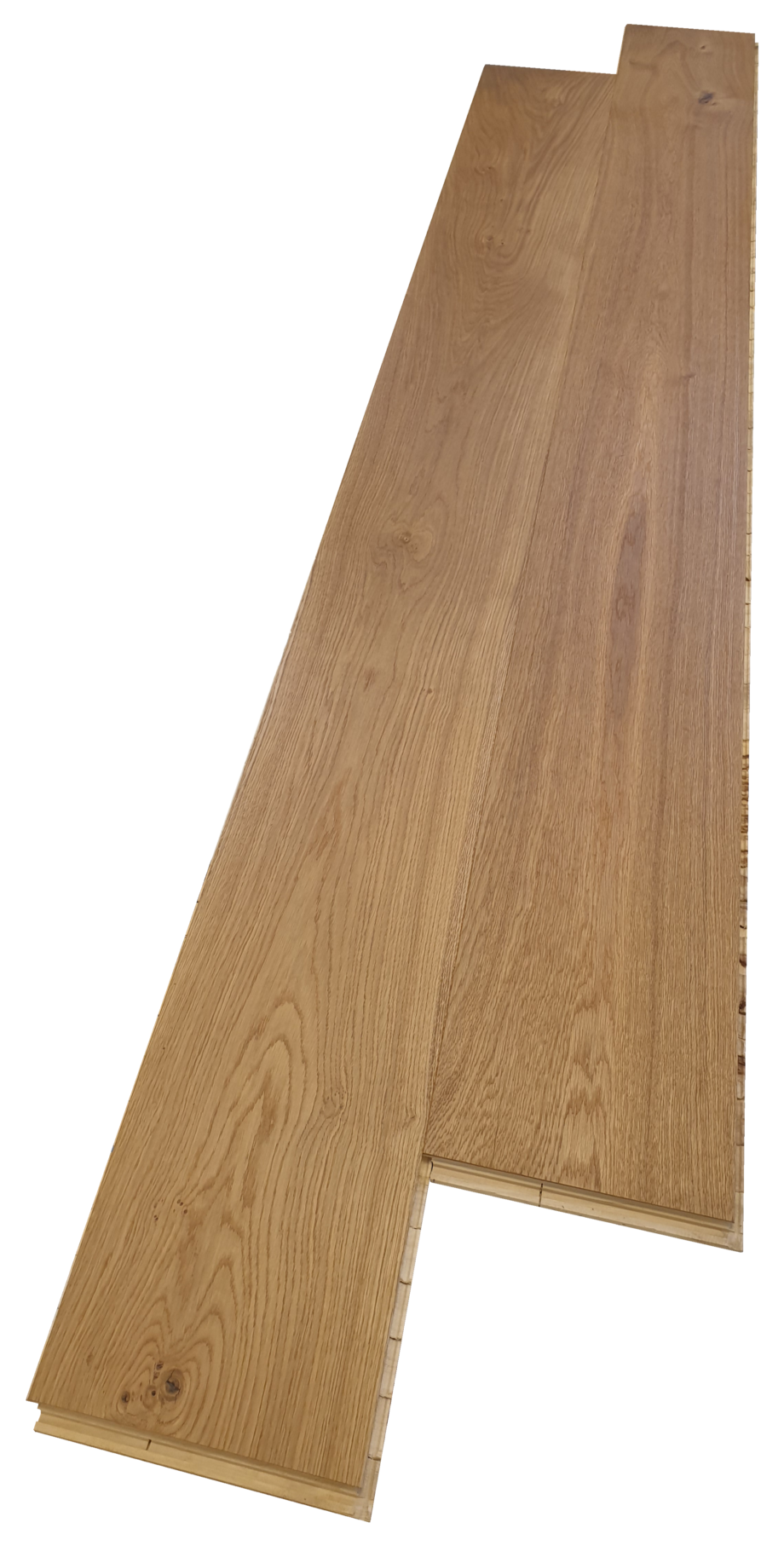 Parquet Trinity Oak Rustical 1-strip beveled brushed oiled