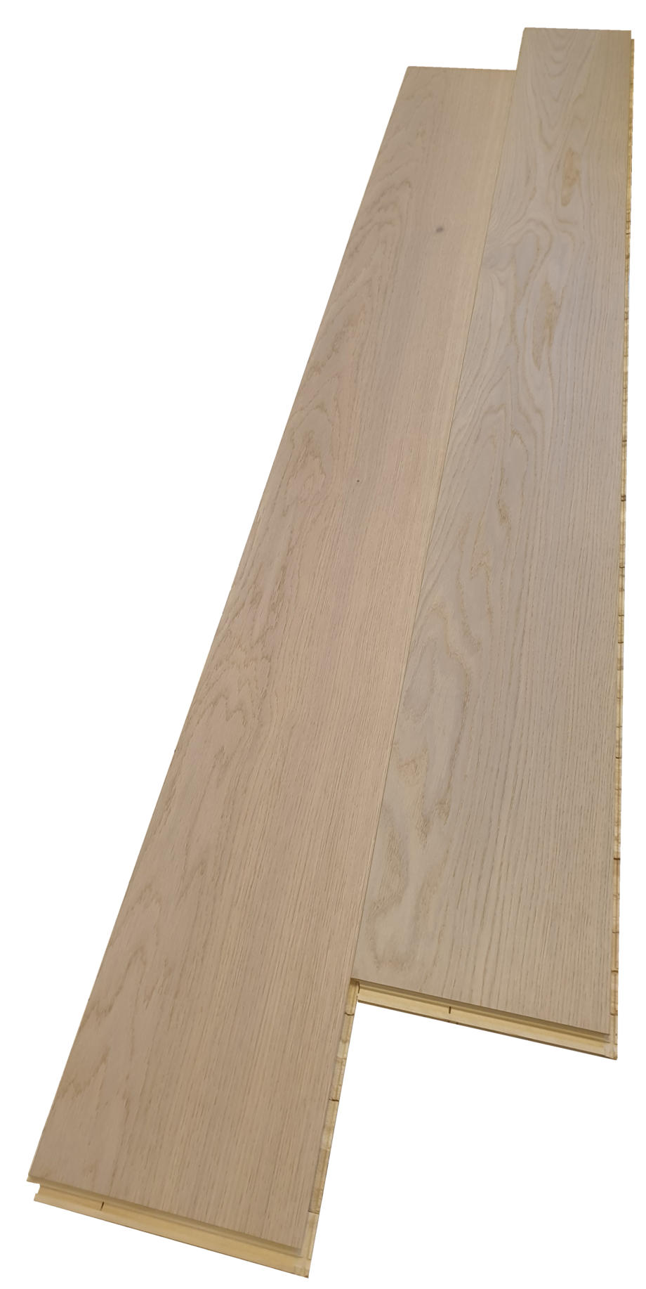 Parquet Trinity Oak Natur 1-strip beveled brushed white oiled