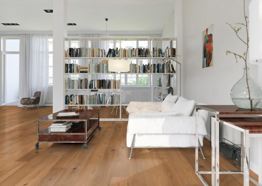 Parquet Oak Rustical 1-strip beveled brushed oiled 189mm