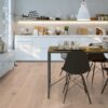 Oak Parquet Trinity Rustical 1-strip beveled hand scraped white oiled – 16
