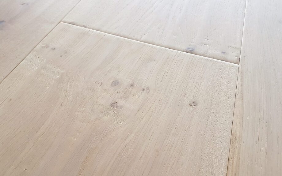 Oak Parquet Trinity Rustical 1-strip beveled hand scraped white oiled – 5