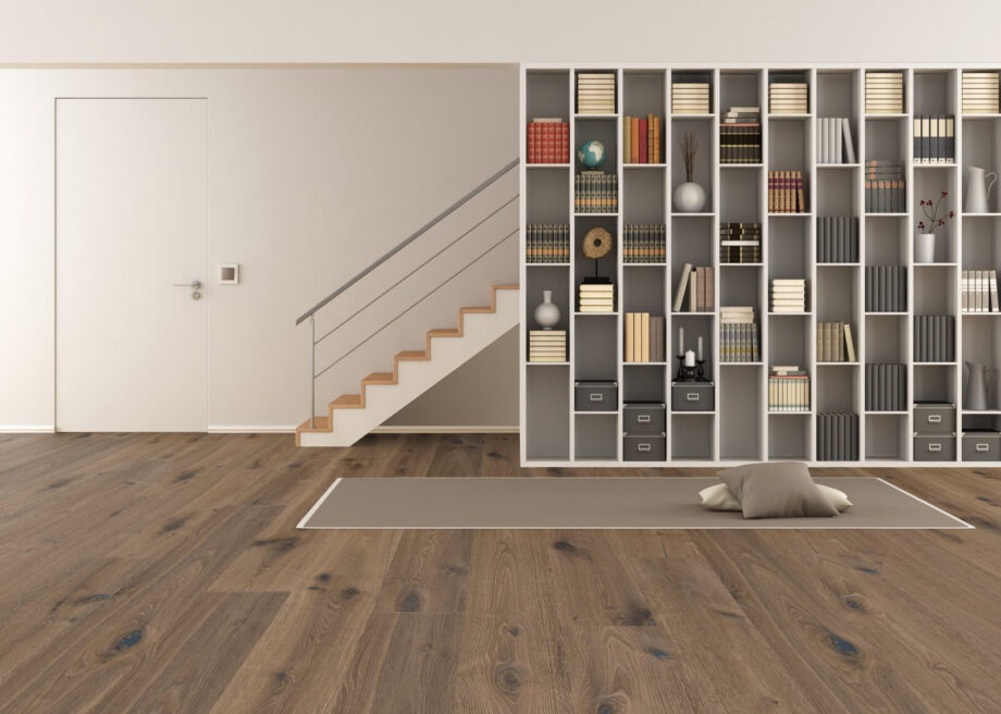Parquet Trinity Smoked Oak Rustical 1-strip beveled hand scraped deep brushed white oiled – 14