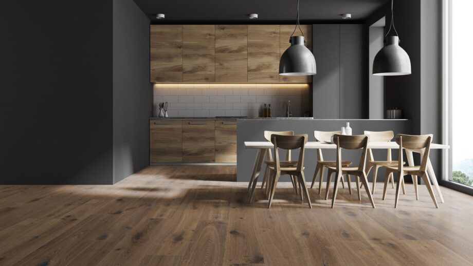 Parquet Trinity Smoked Oak Rustical 1-strip beveled hand scraped deep brushed white oiled – 4