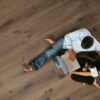 Parquet Trinity Smoked Oak Rustical 1-strip beveled hand scraped deep brushed white oiled – 5