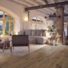 Parquet Trinity Smoked Oak Rustical 1-strip beveled hand scraped deep brushed white oiled – 7